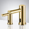 Fontana Brushed Gold Commercial Automatic Dual Touchless Sensor Faucet And Soap Dispenser